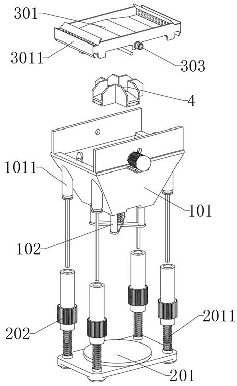 Discharging mechanism applied to automatic mechanical equipment