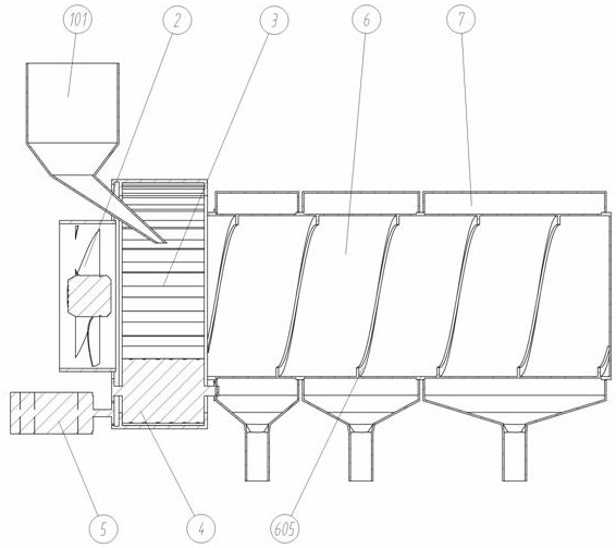 Device for separating coarse powder from fine powder after crushing of traditional Chinese medicine components