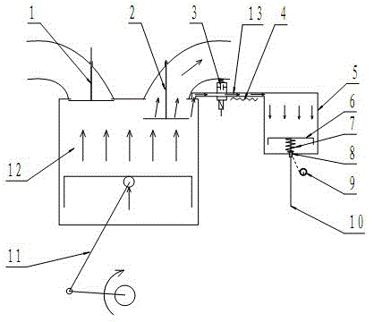 Exhaust gas recirculation system for automobile engine