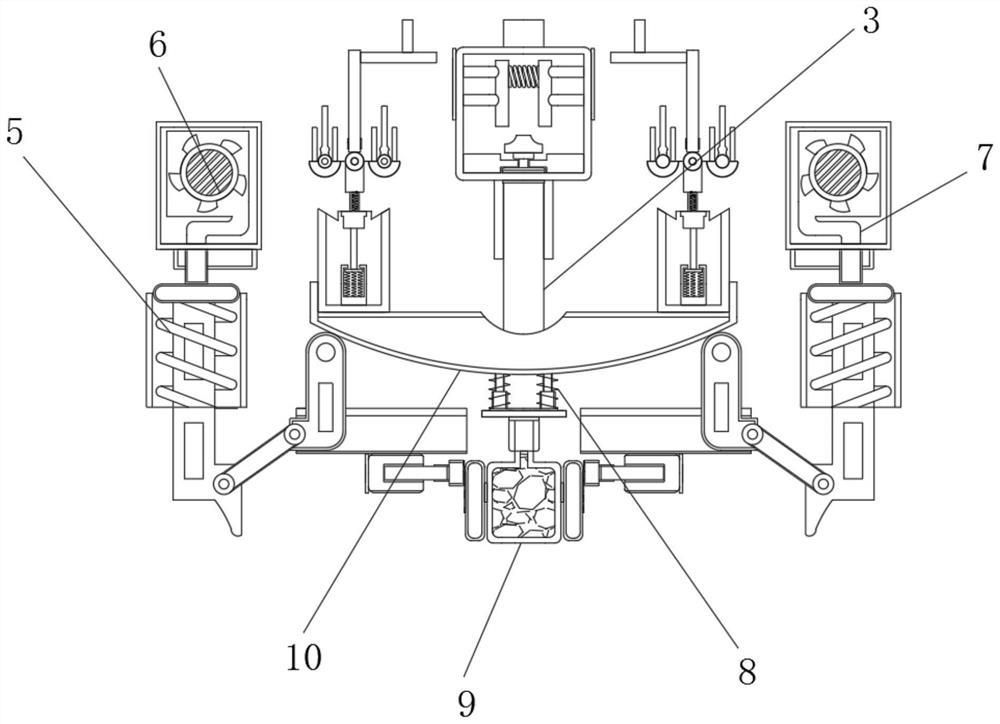 Land sewage purification equipment for realizing phosphorus material collection by utilizing movable sliding plate