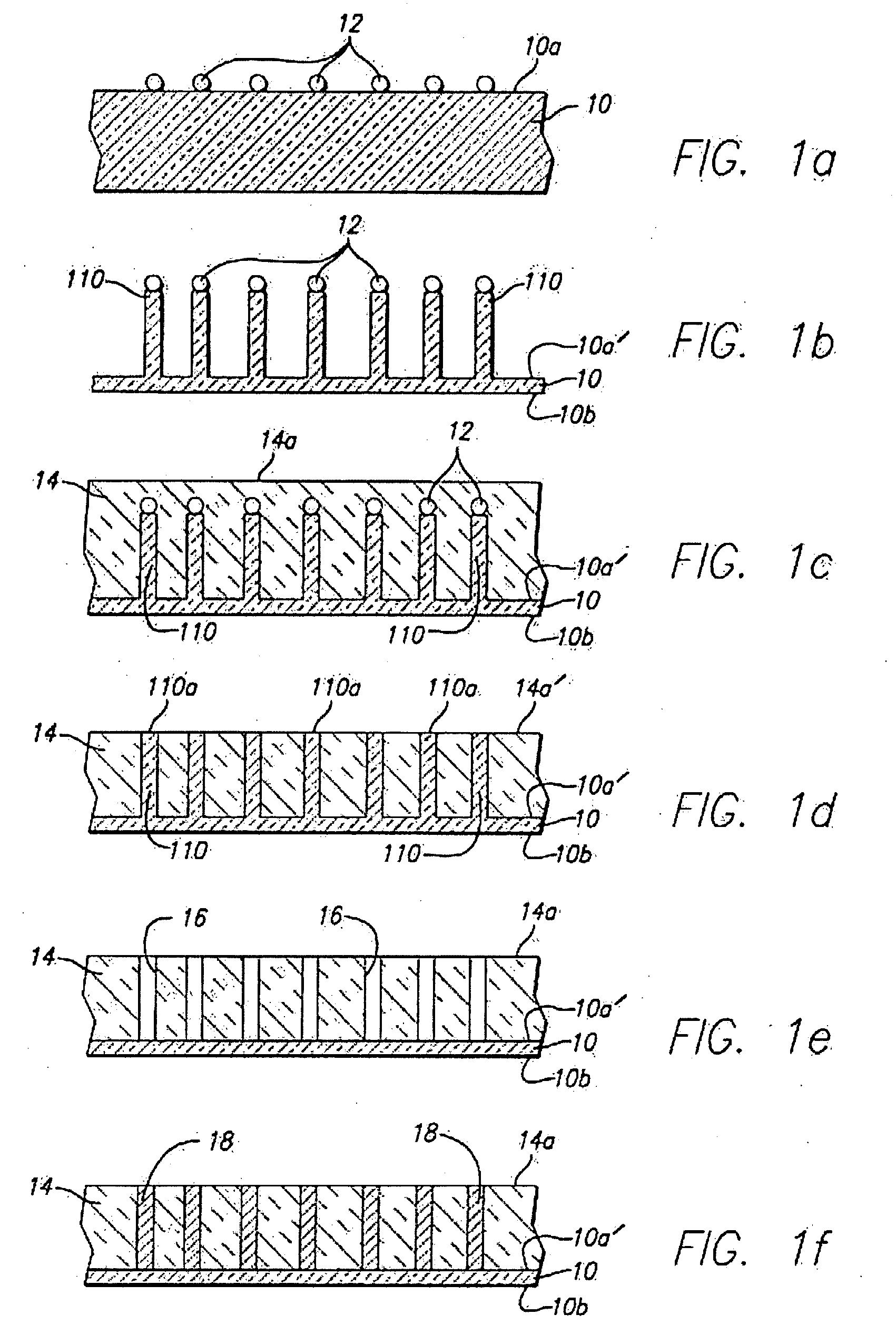 Method of forming one or more nanopores for aligning molecules for molecular electronics