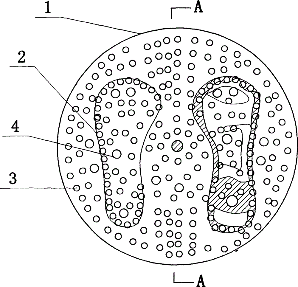 Anti-skidding foot sole acupoint massager