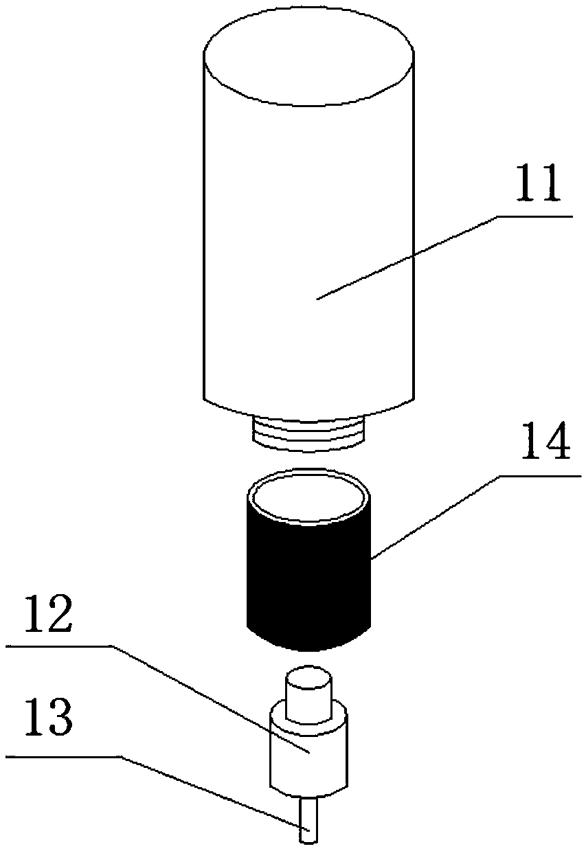 Terminal actuator of moxibustion apparatus