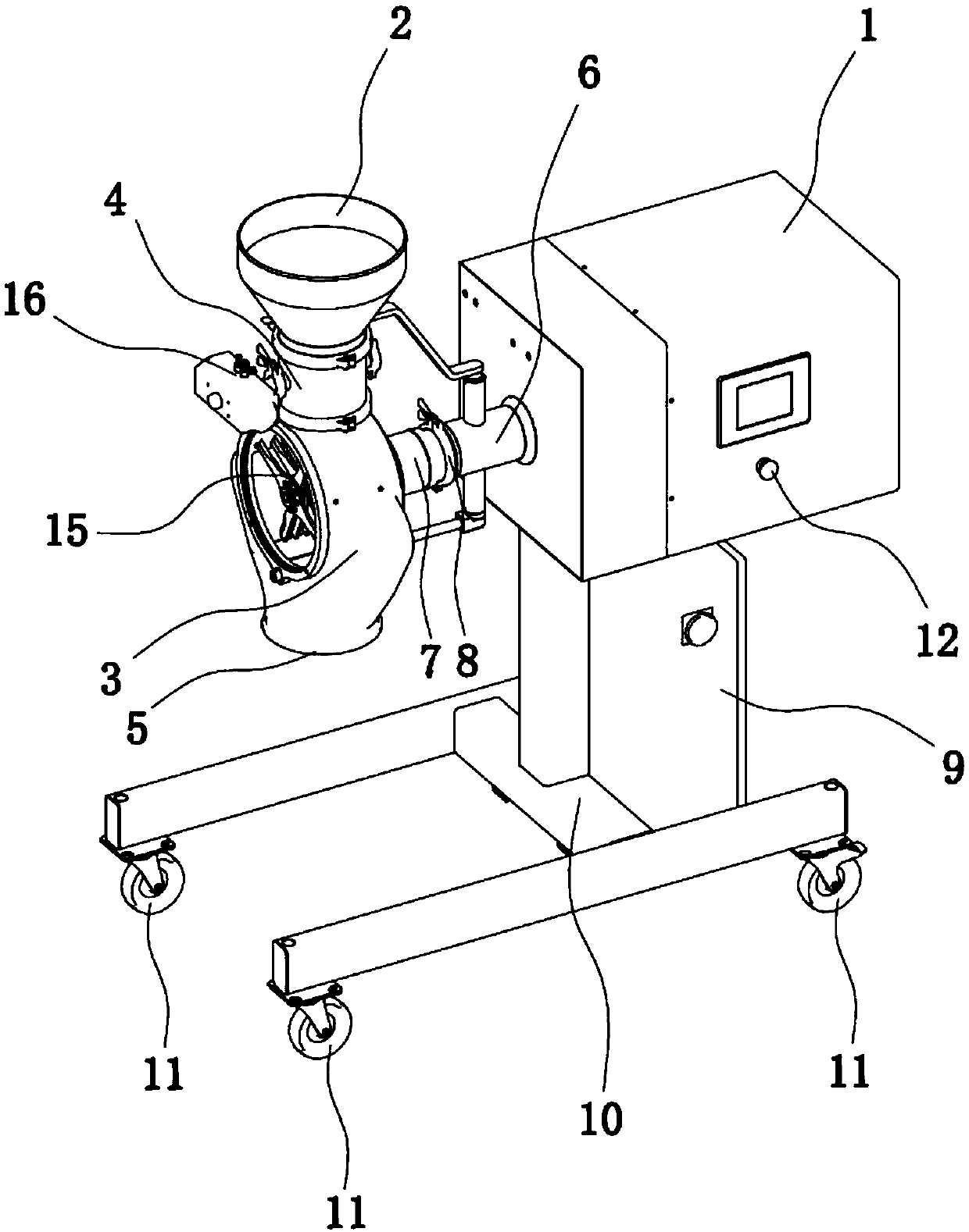 Blade type smashing machine