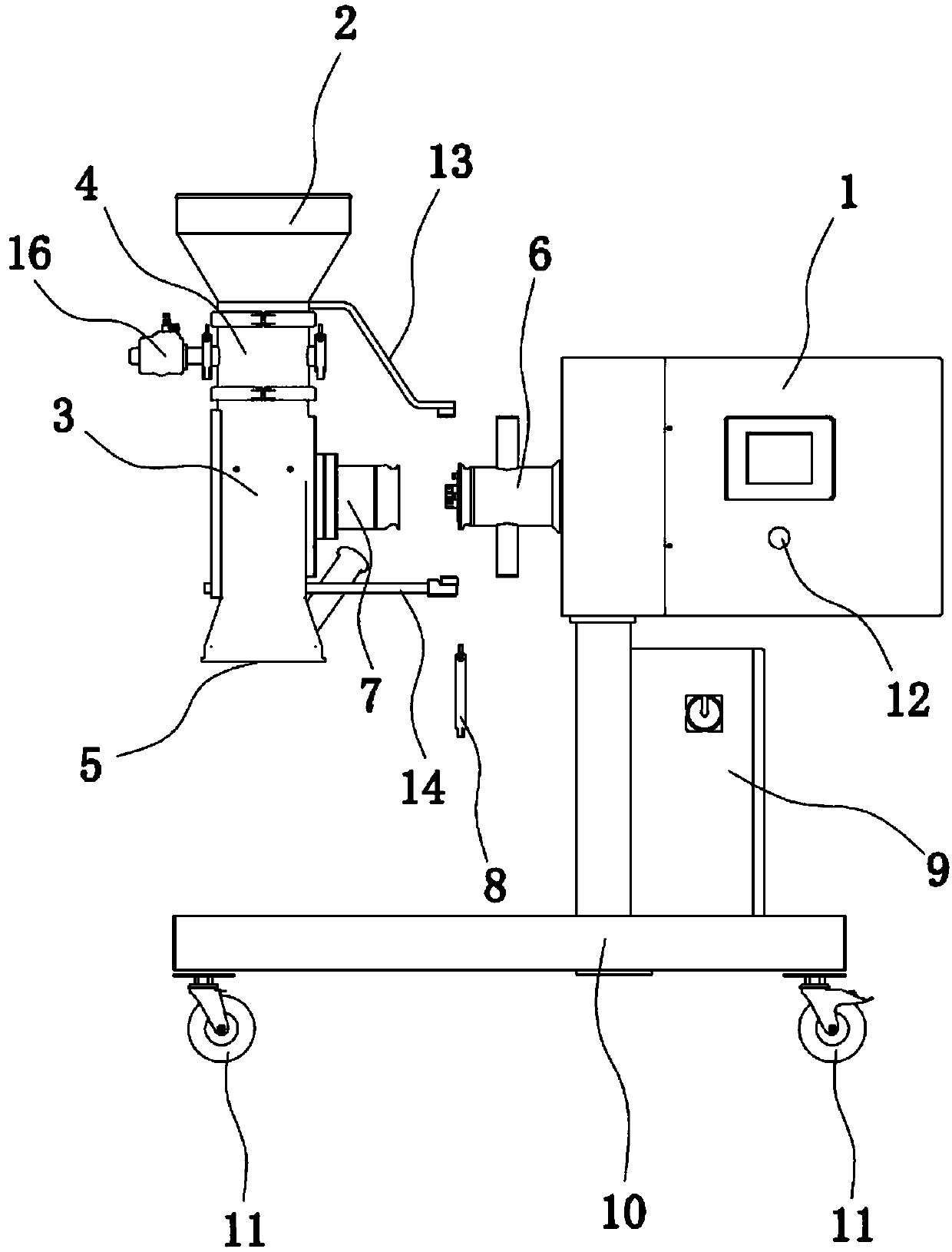 Blade type smashing machine