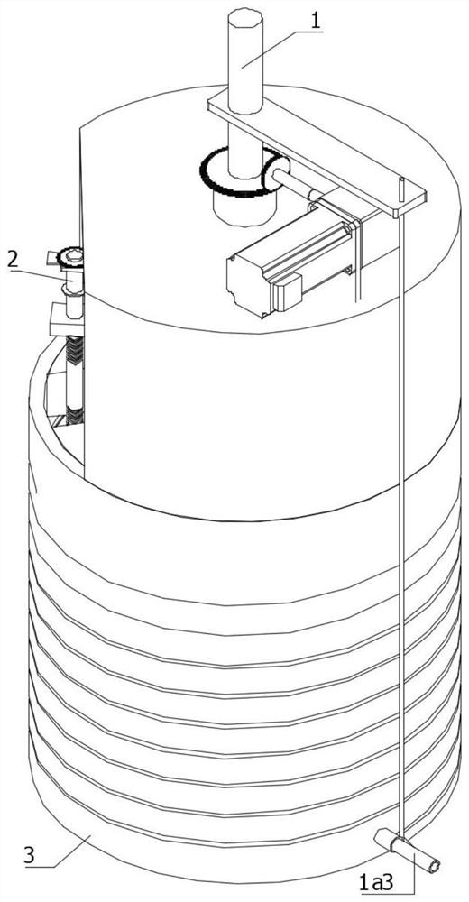 Automatic winding device for hydraulic hose machining