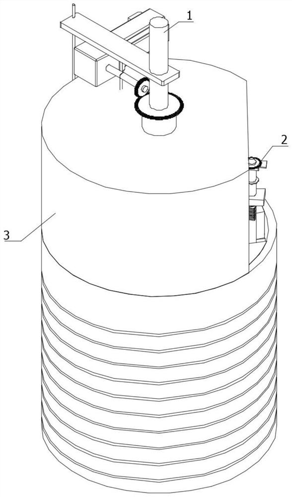 Automatic winding device for hydraulic hose machining