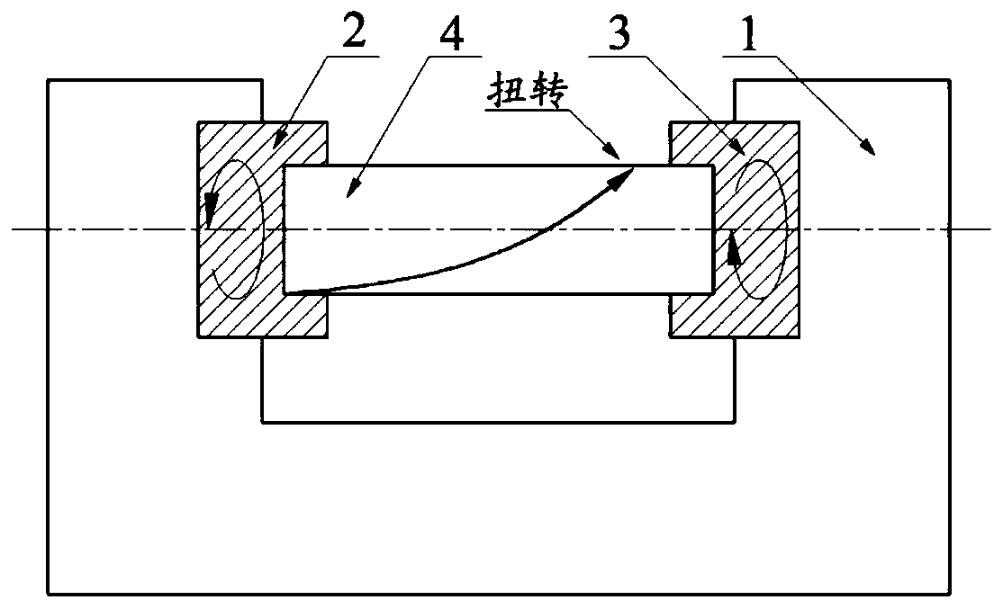 Tantalum target material with preferred orientation, preparation method of tantalum target material and torsion device