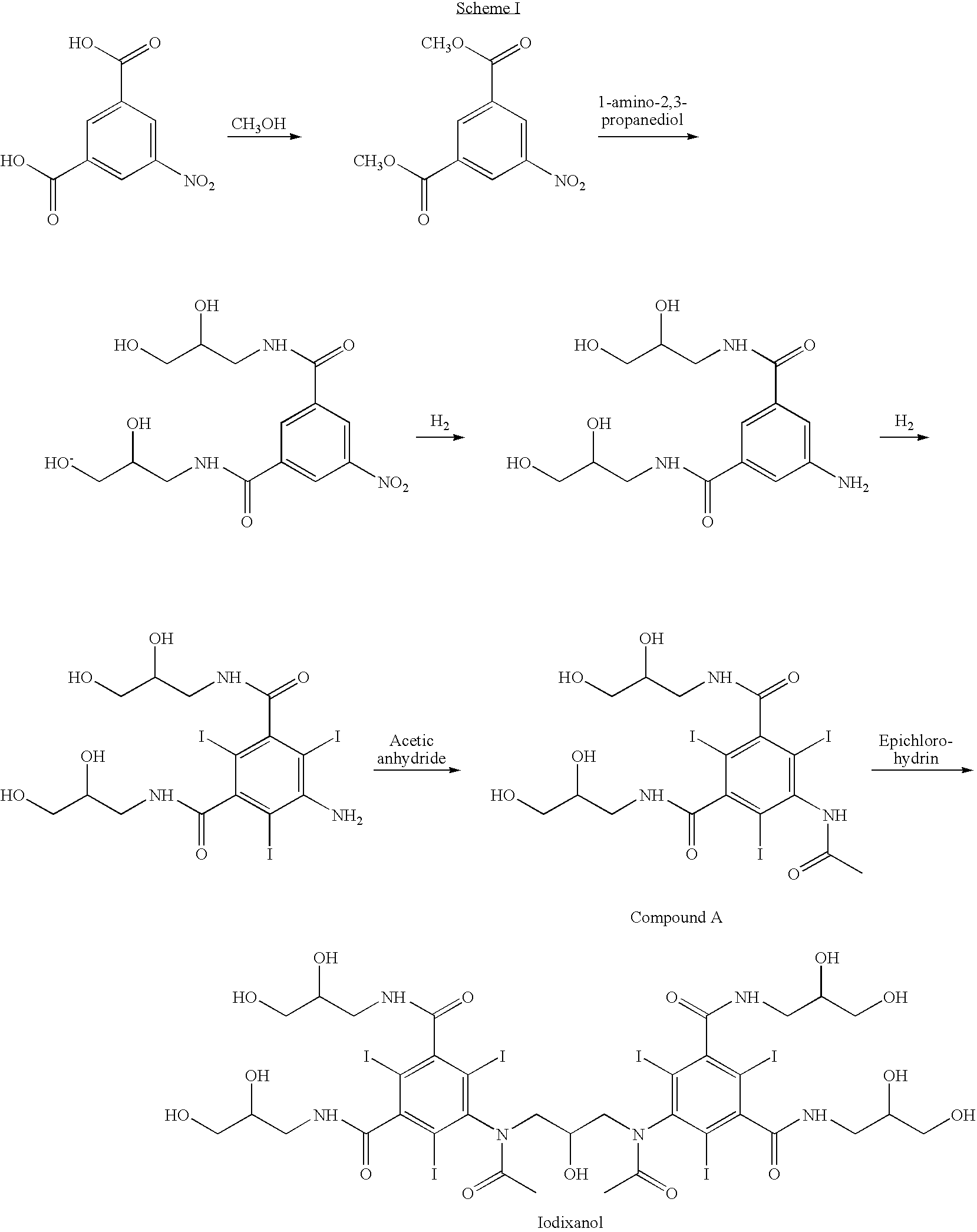 Crystallization of iodixanol in isopropanol and methanol