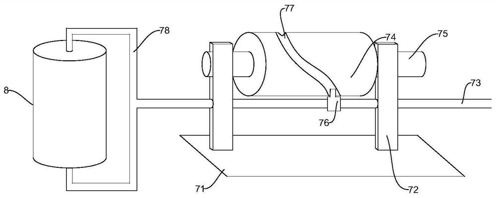 Code reading device for columnar product