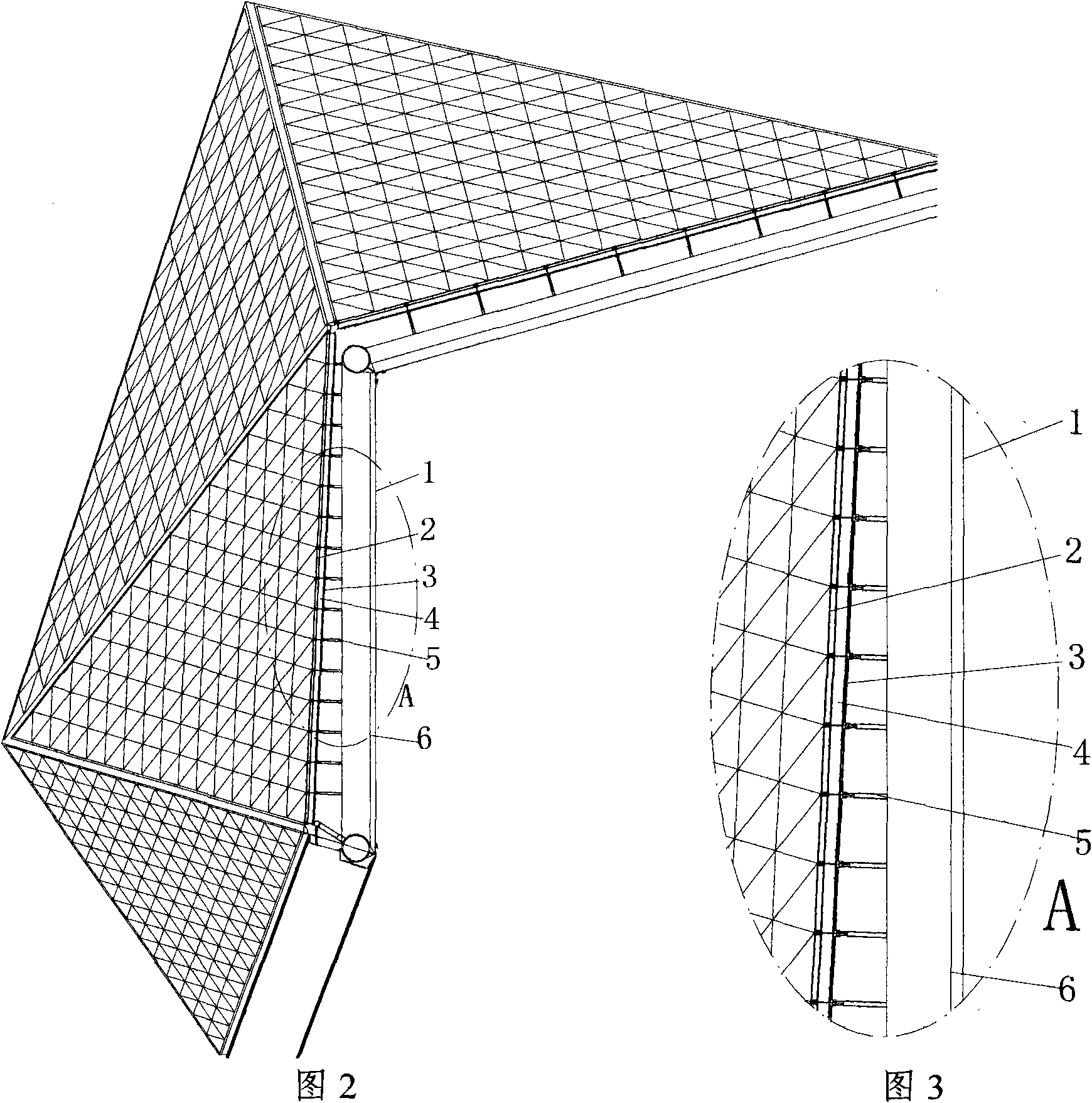 Method and system for realizing background light and dot matrix patterns of glass curtain wall of building