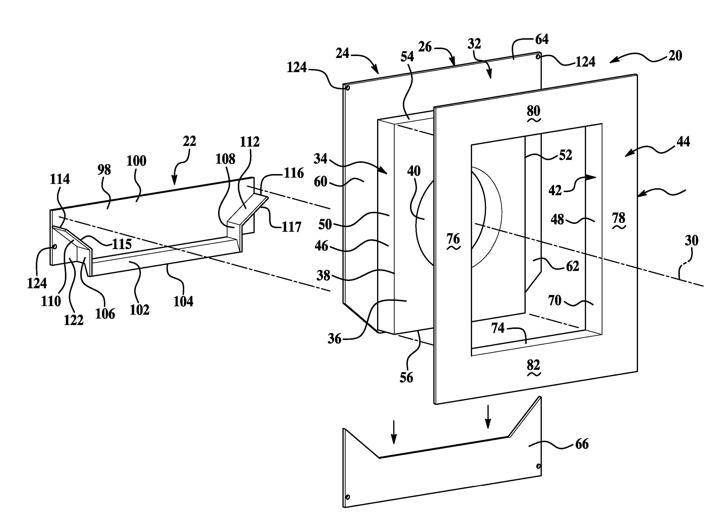 Exterior siding mounting bracket assembly and method of assembly