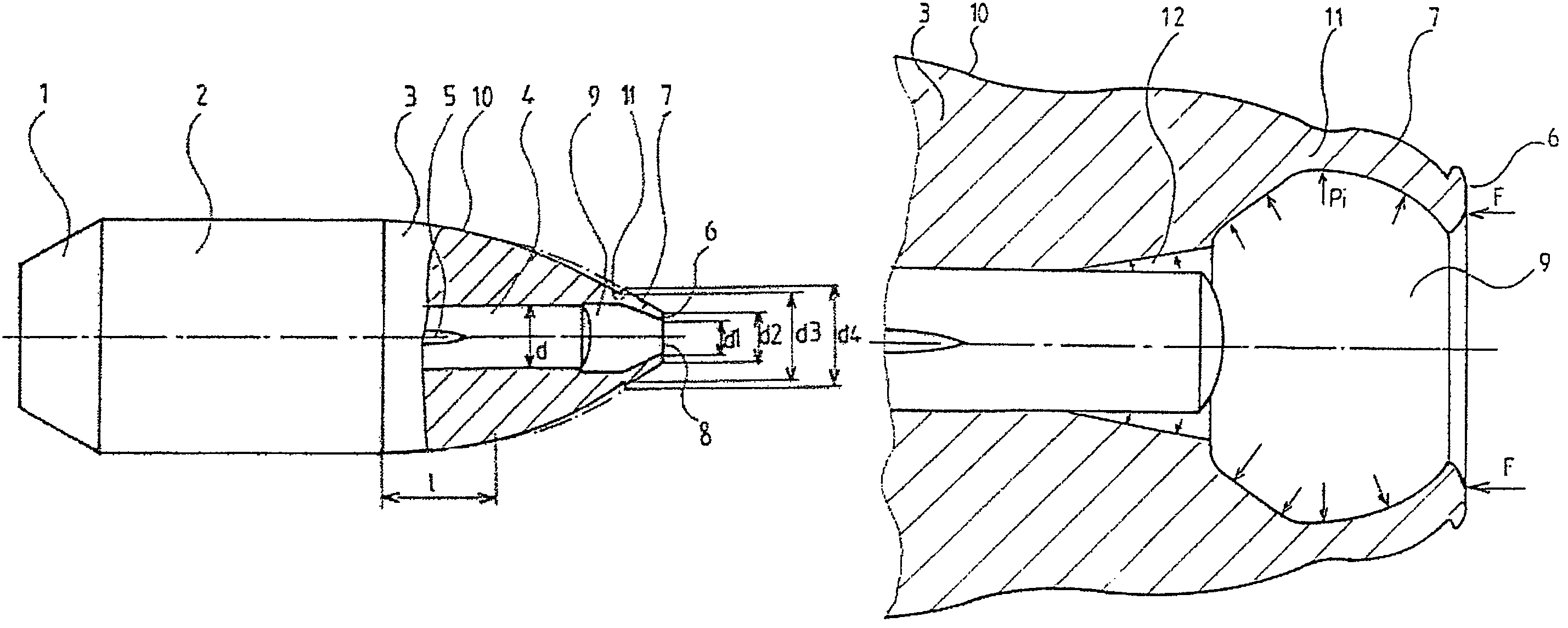 Hunting bullet with reduced aerodynamic resistance