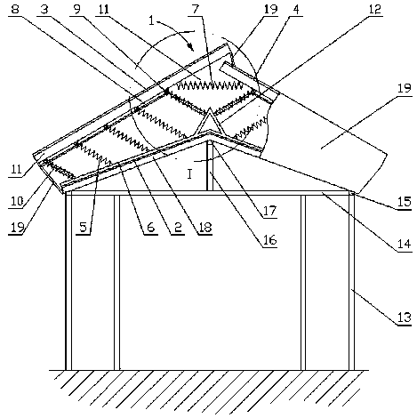 A construction site protective shed