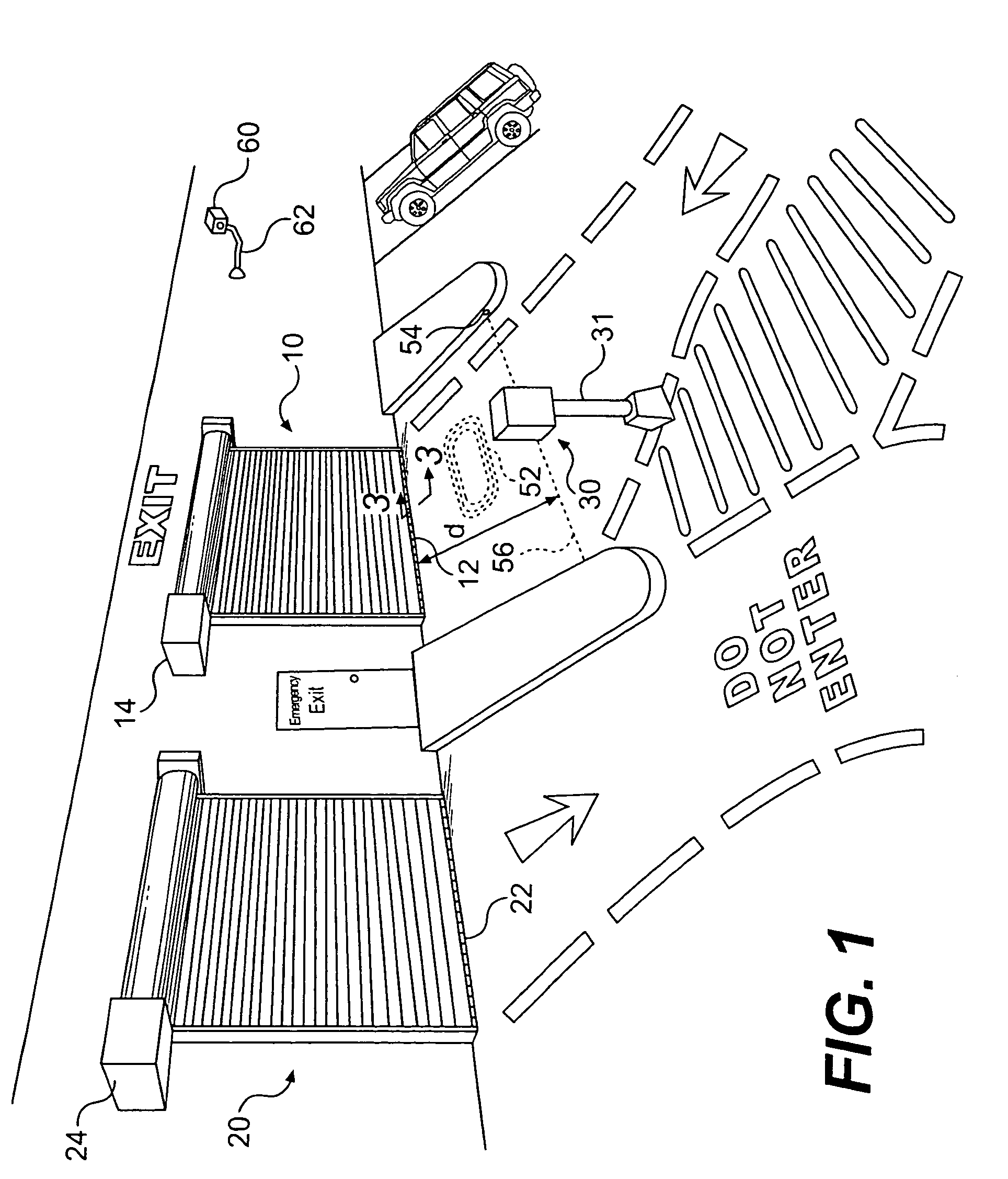 Parking barrier with accident event logging and self-diagnostic control system