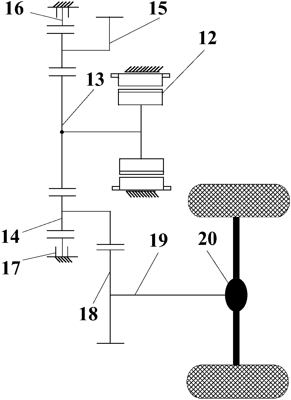 A planetary hybrid dual-mode hybrid vehicle drive system