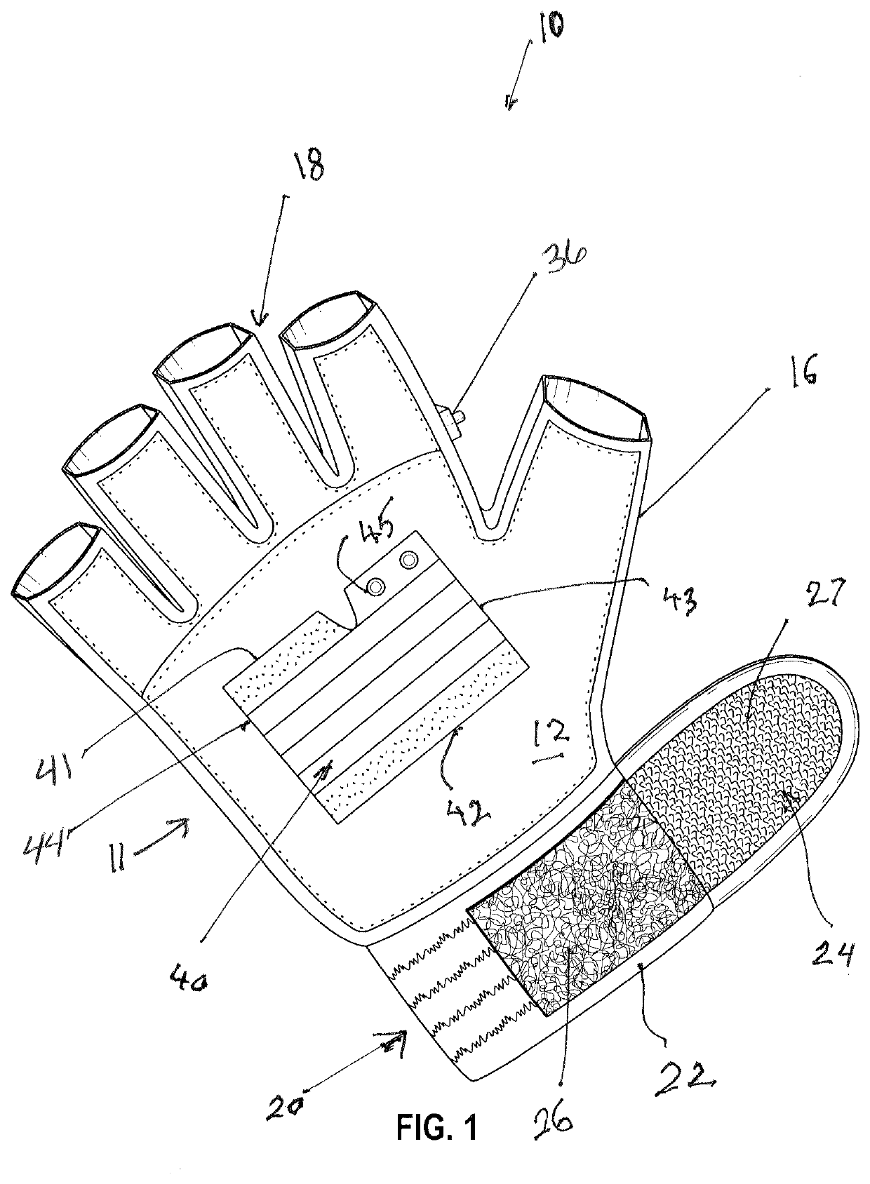 Glove with Palm Pocket