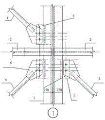 A combined connection structure and combined connection method of roof support and I-shaped steel purlin