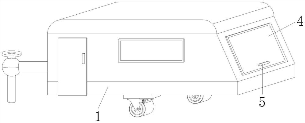 Electric turnover device for carriage cover of travel trailer