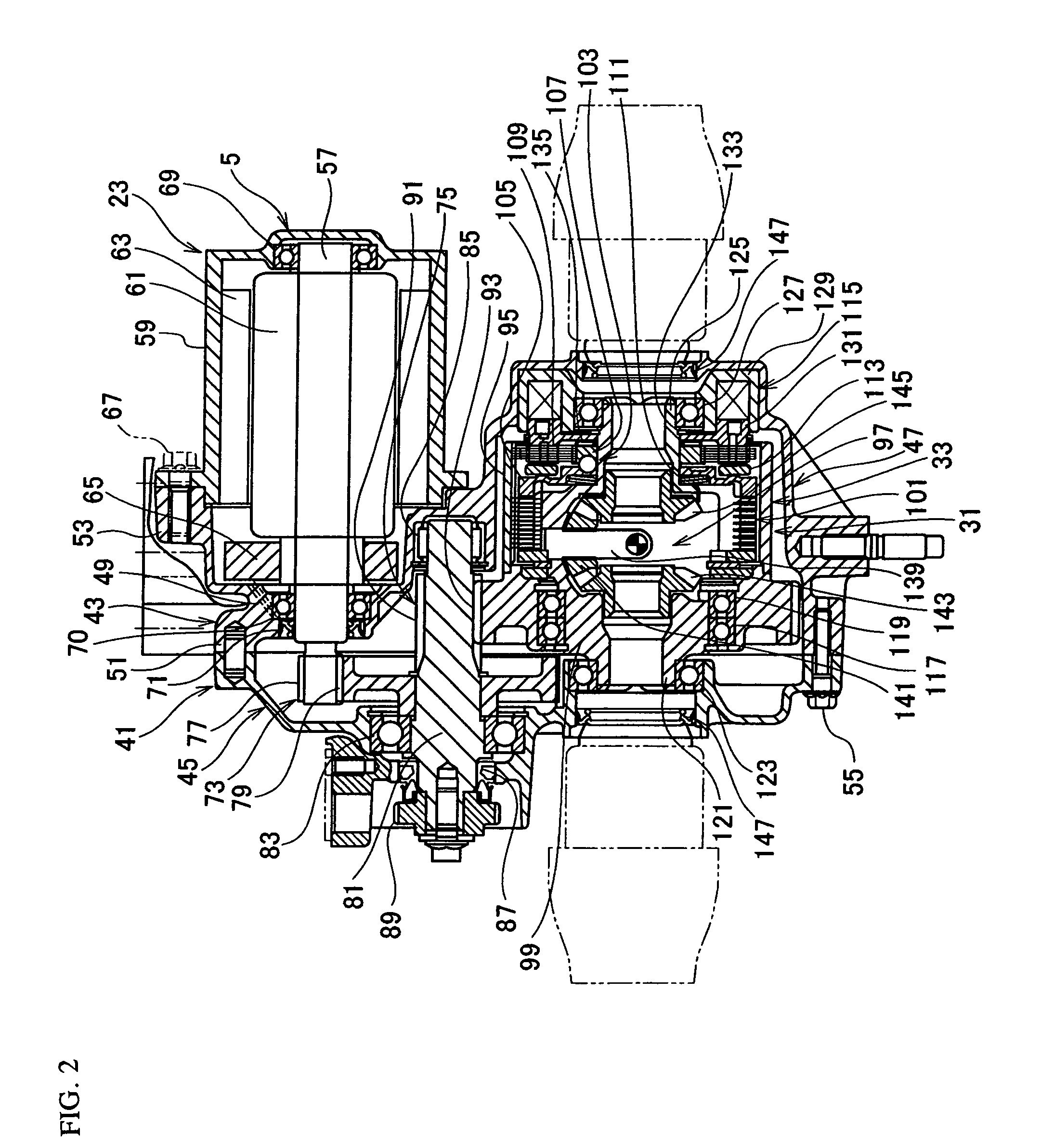 Reduction drive device