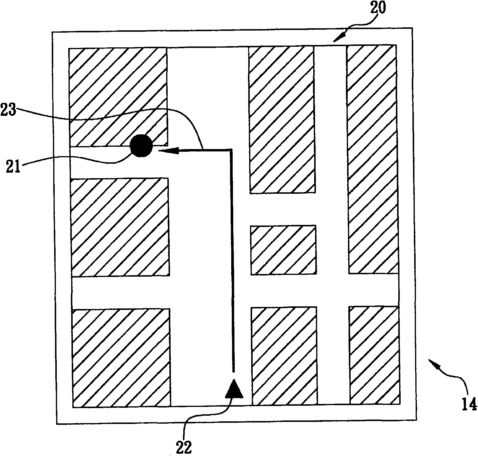 Positioning service method without electronic map