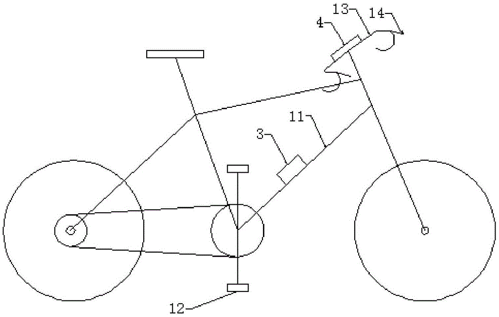 Bicycle pedal of which magnetism is controlled by brake