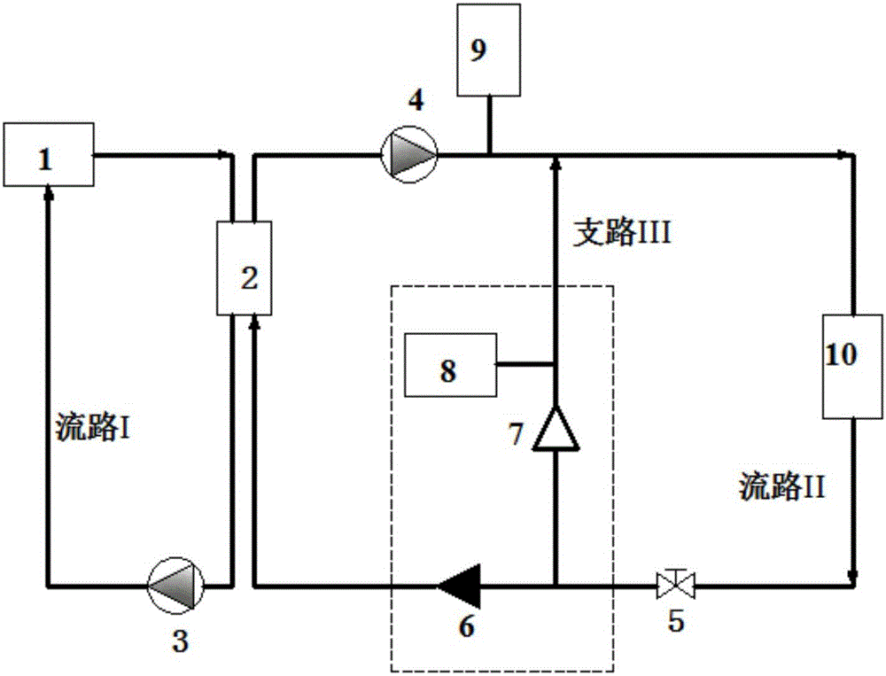 Water hammer shock wave impulse heat exchange device applied to ship water waste heat recovery system