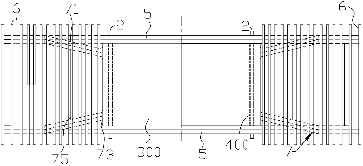 Construction method of T-shaped capping beam
