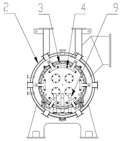Horizontal type vacuum furnace for diamond particle brazing