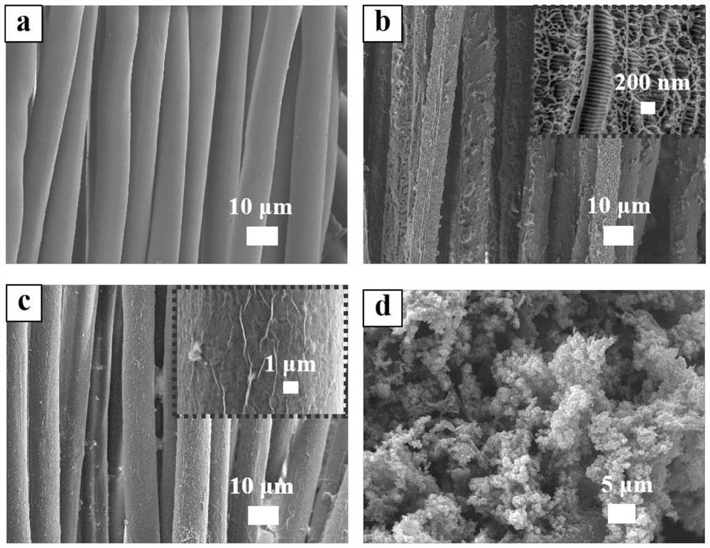 Flexible conductive composite material with nano net-shaped and flower-shaped structure as well as preparation method and application thereof