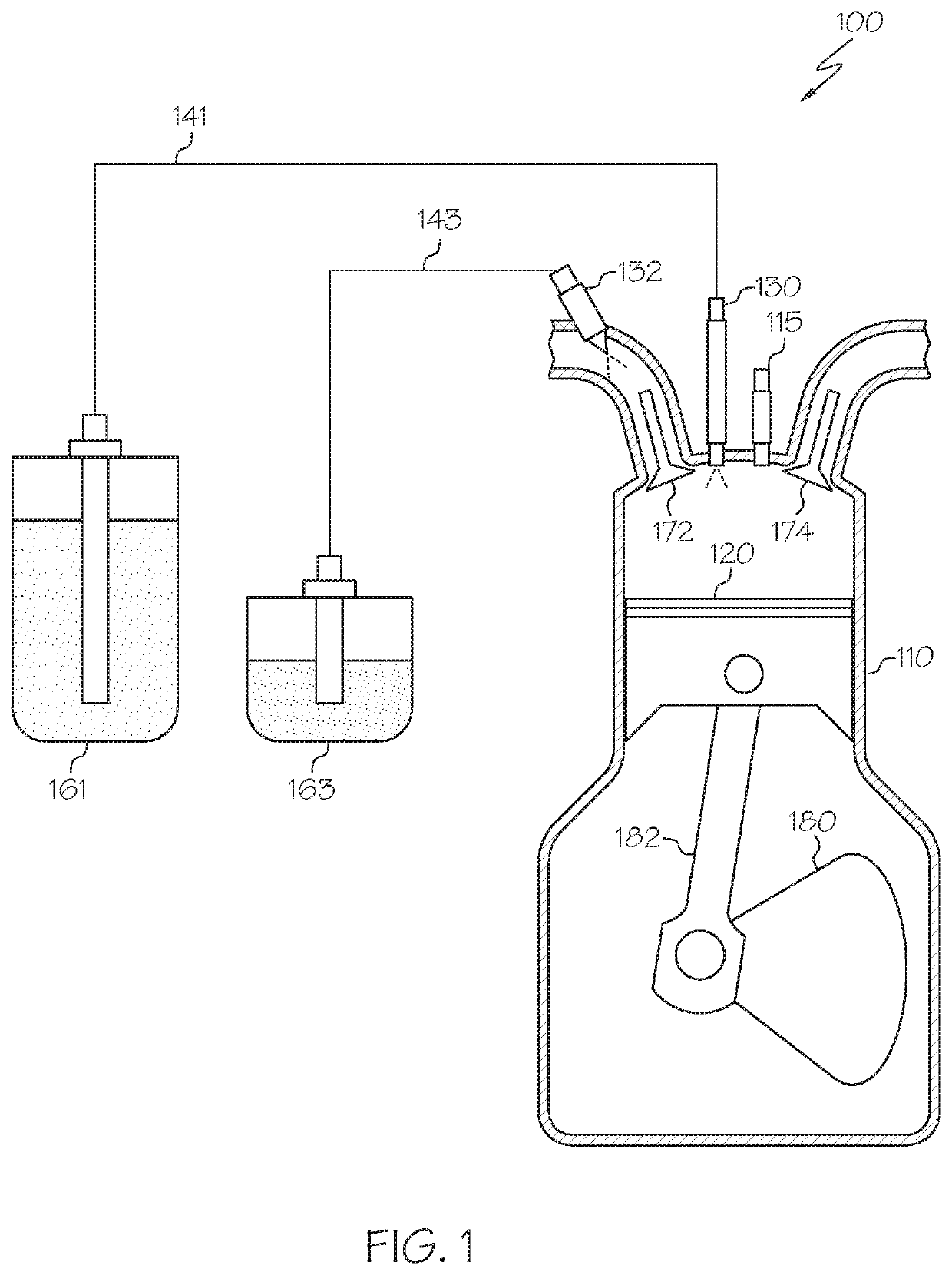 Internal combustion engines which utilize multiple fuels and methods for the operation of such