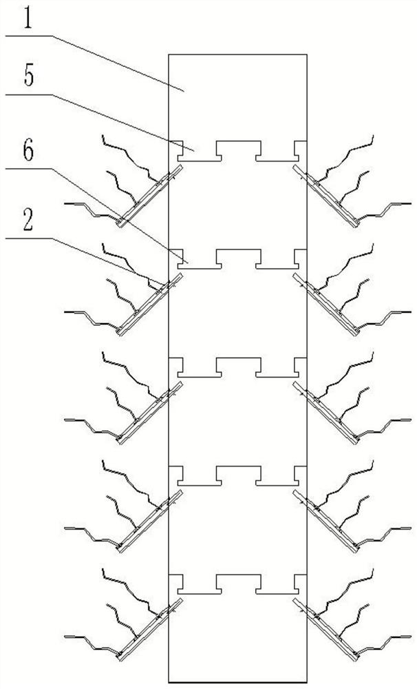 An anchor-casting integrated structure and construction method of plastic concrete underground diaphragm wall