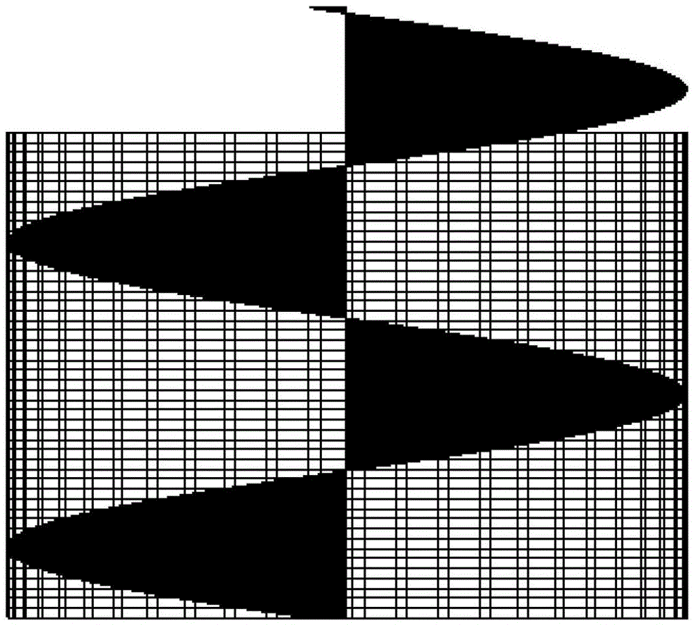 A spiral flow anti-sedimentation inverted U-shaped tube