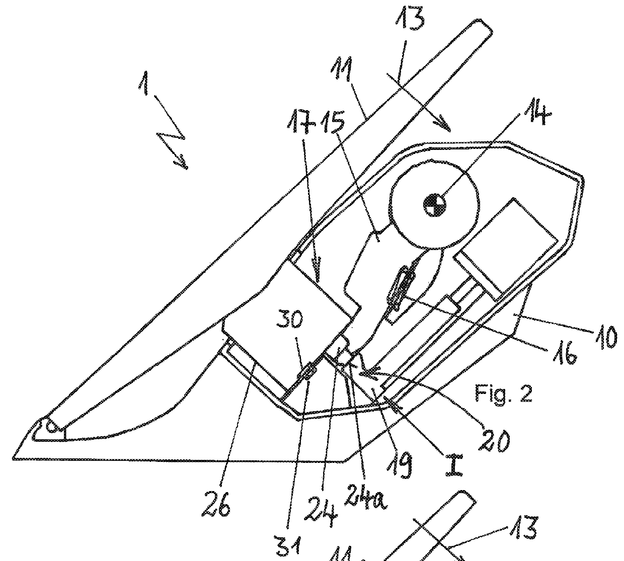 Accelerator pedal unit for a vehicle