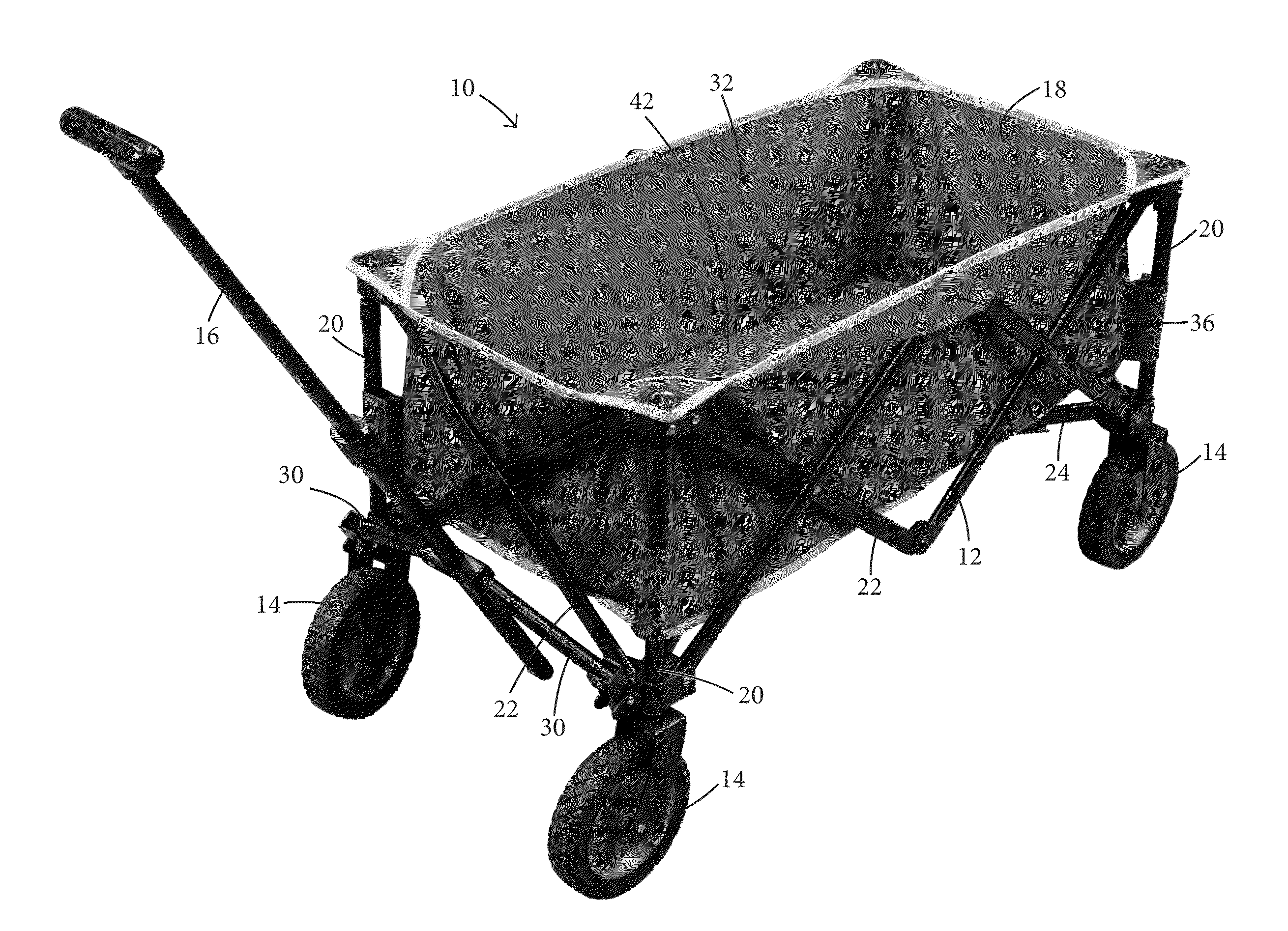 Collapsible Wagon and Method of Collapsing A Wagon