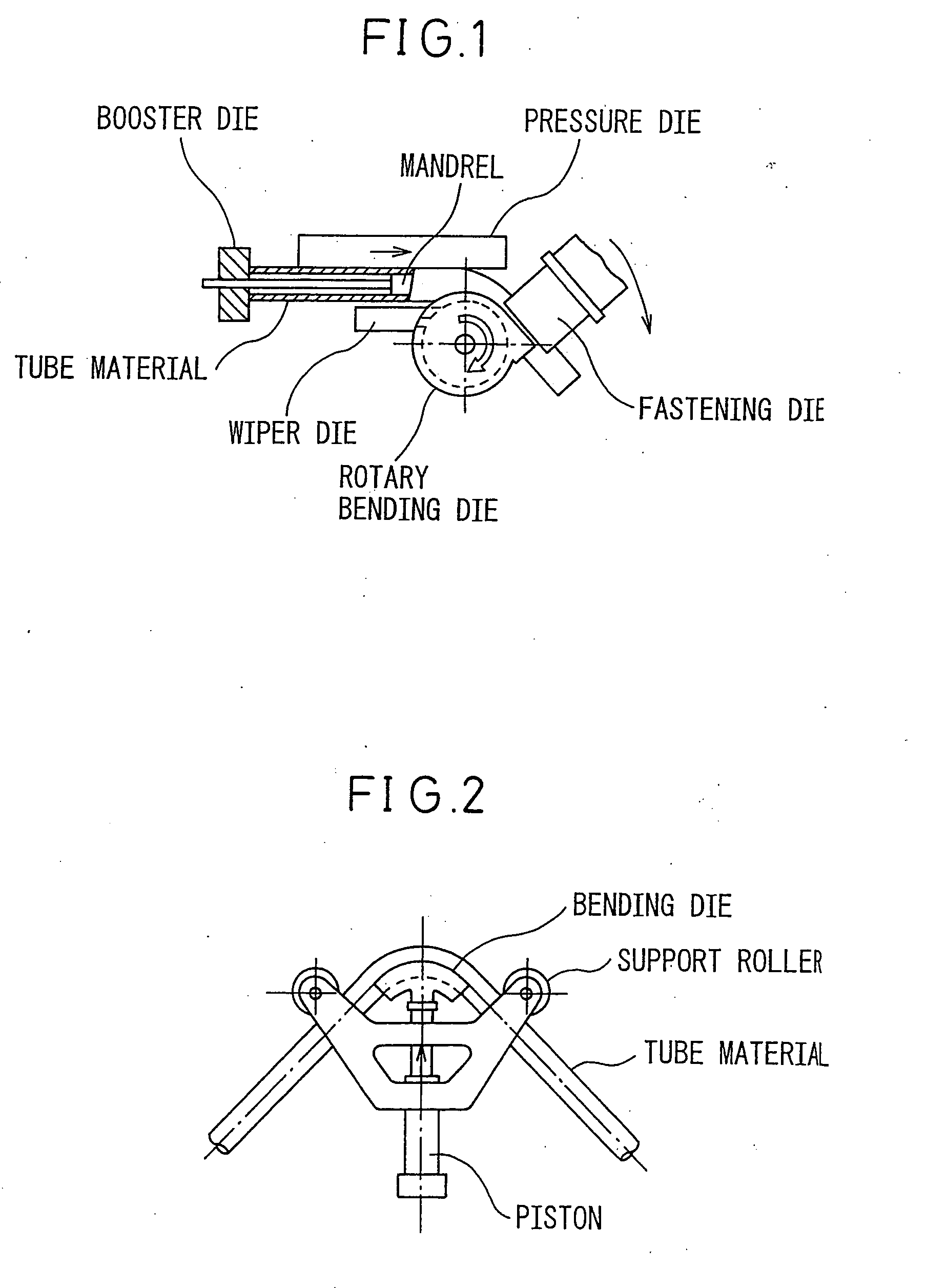 Apparatus and method for ram bending of tube material