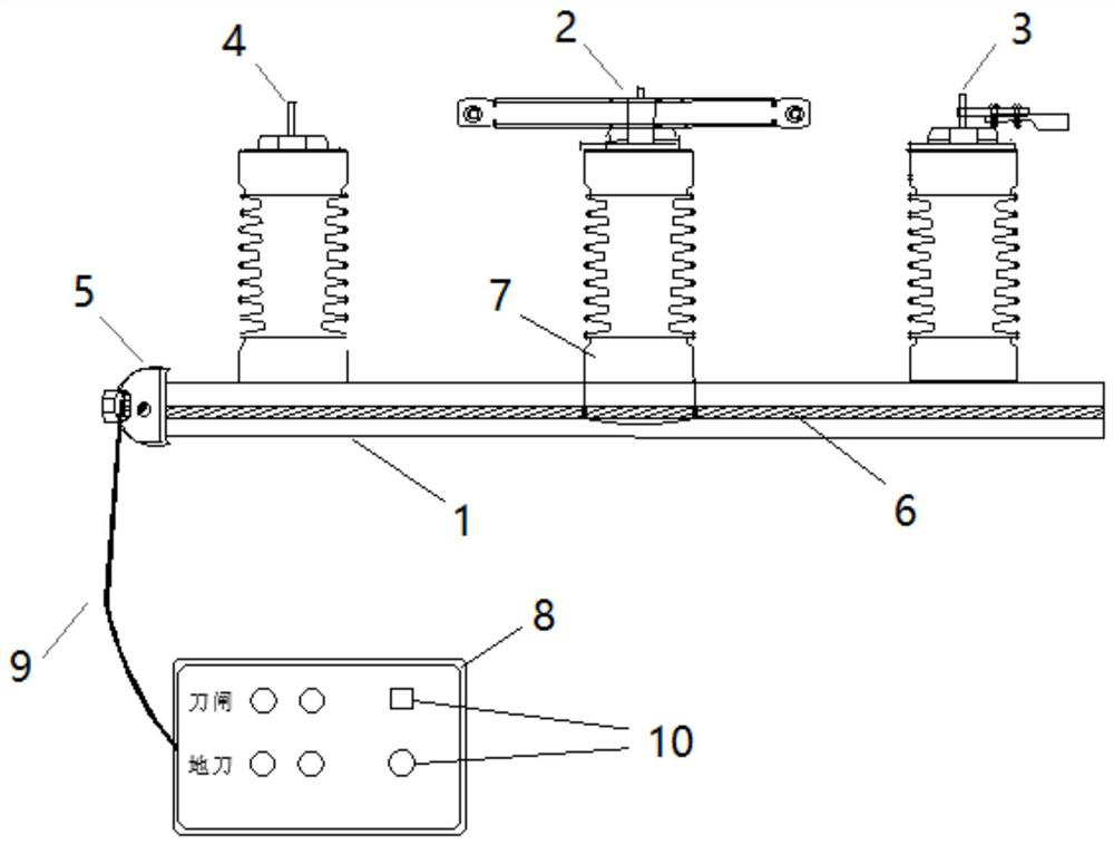 Electric operating device for 10kV isolating switch