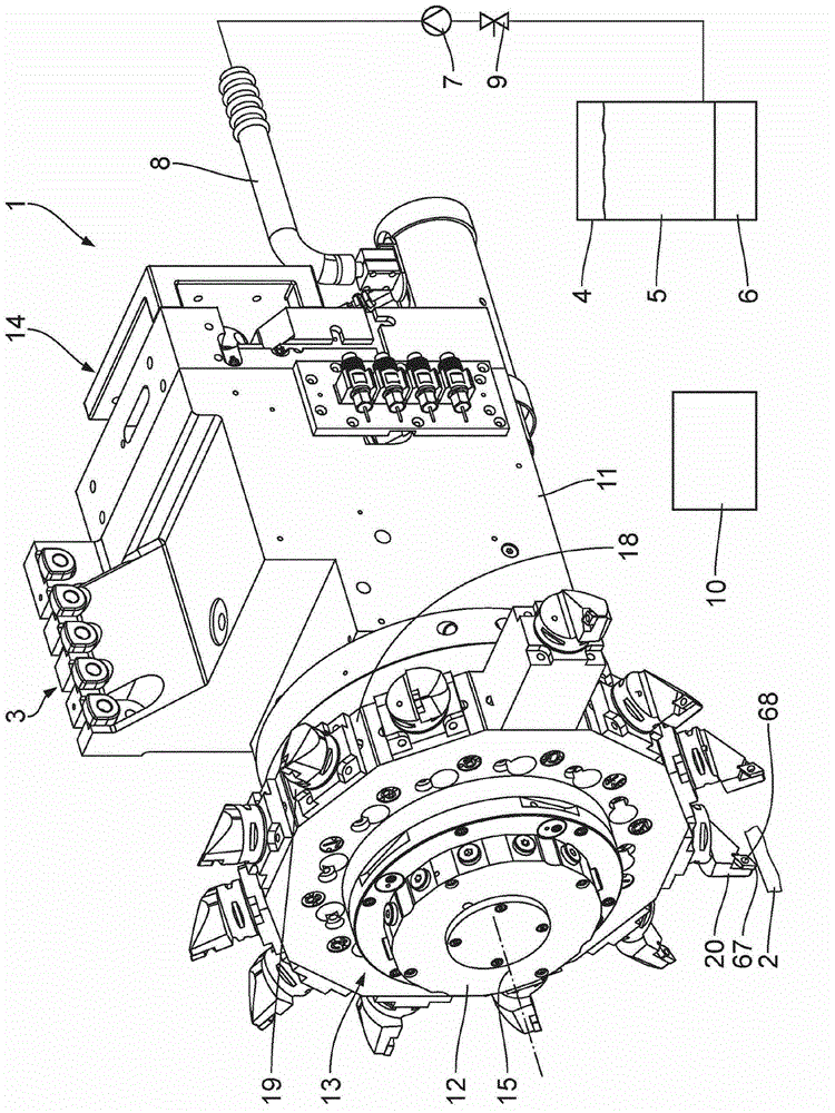 Tool revolver for machining workpieces and a machining system comprising such a tool revolver