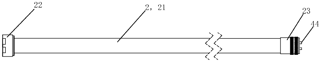 Magnetic attraction type illuminable insulating operating rod