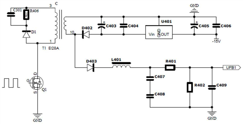 Flyback power supply-based power grid voltage detection circuit and ...