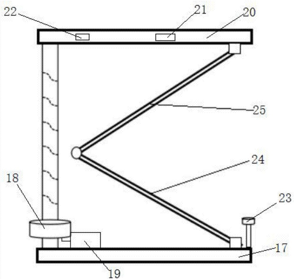 V-shaped support spiral lifting platform