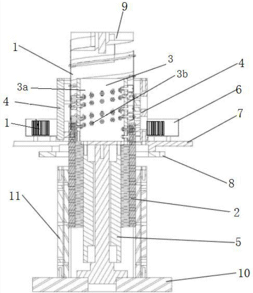 V-shaped support spiral lifting platform