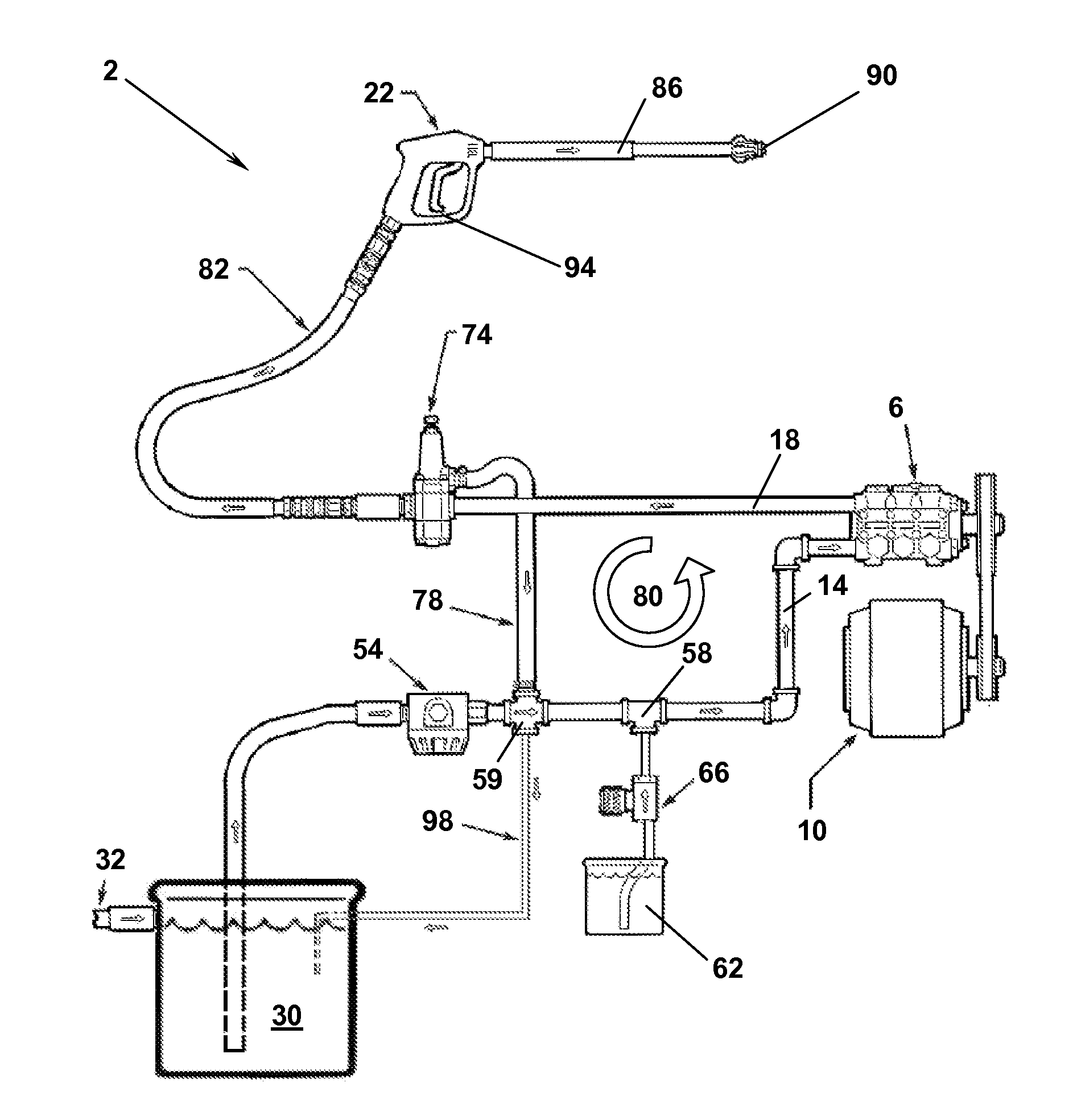 Pressure Washer Device Employing a Cool Bypass