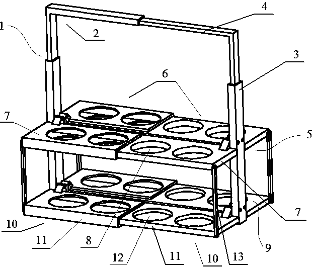 variable volume bottle rack