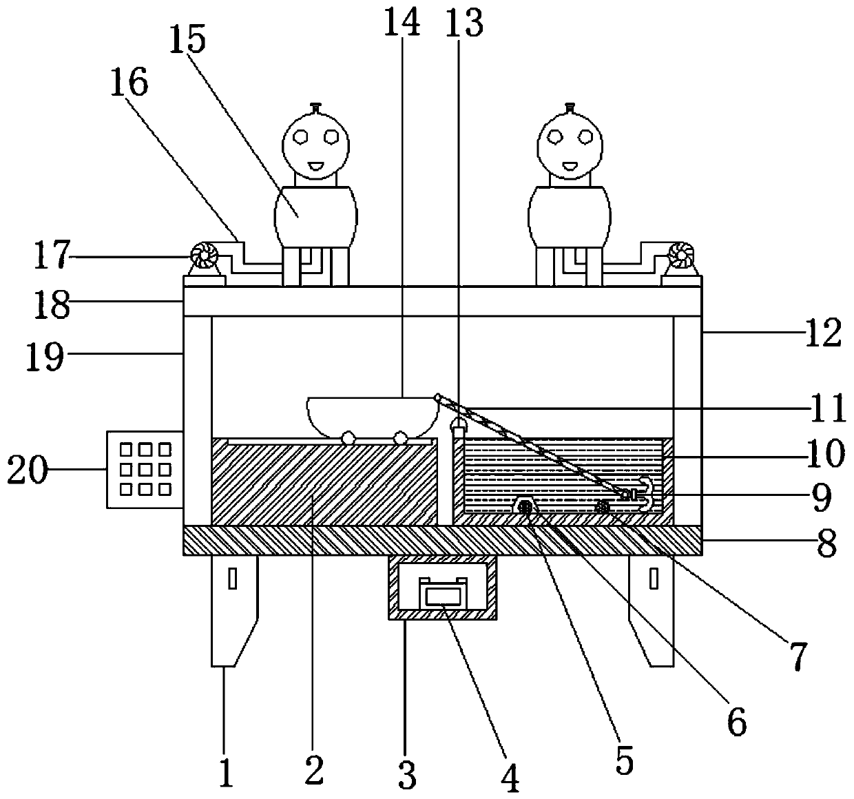 Deep sea submarine cable anchoring and smashing test device