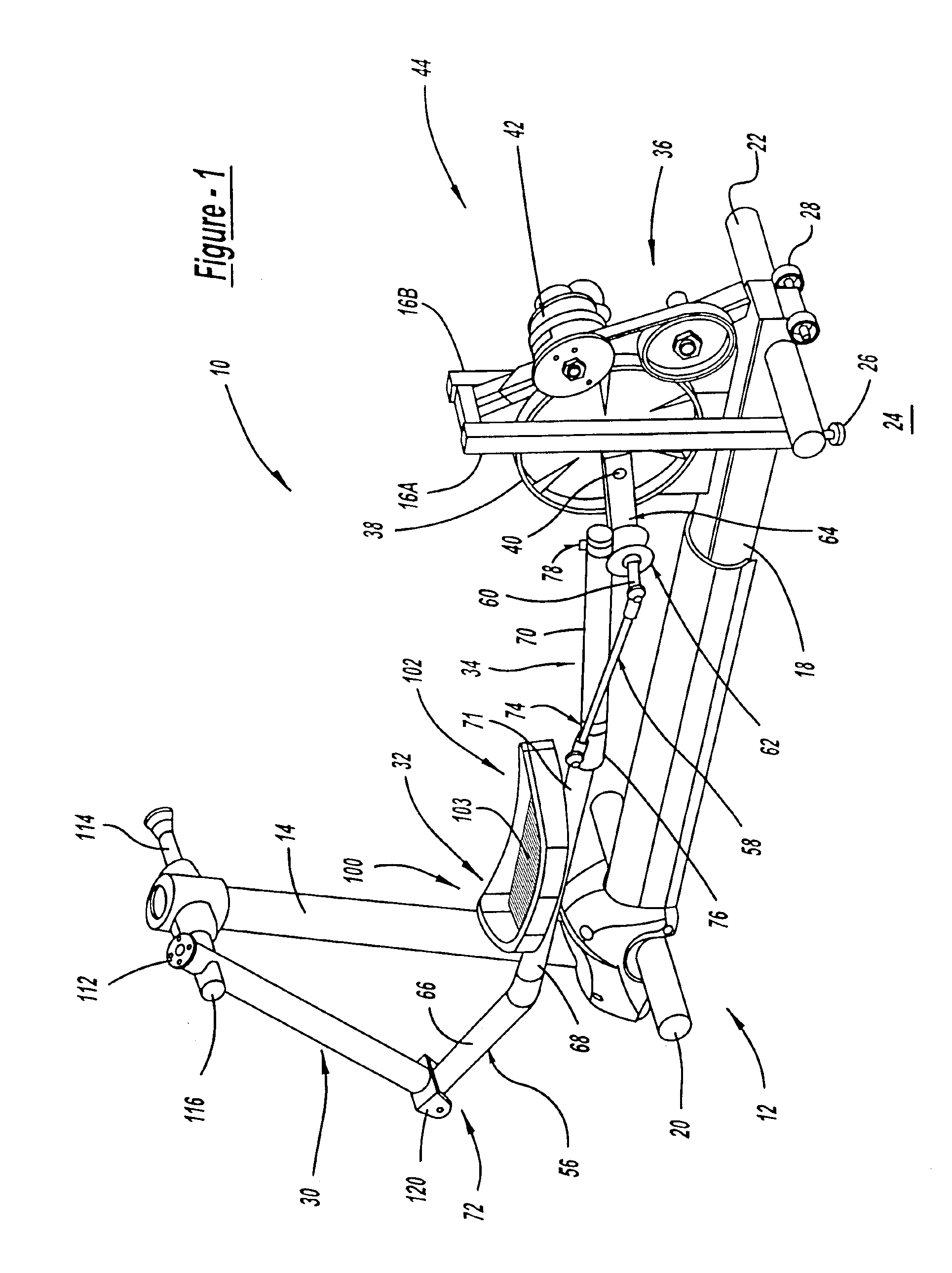 Elliptical step exercise apparatus