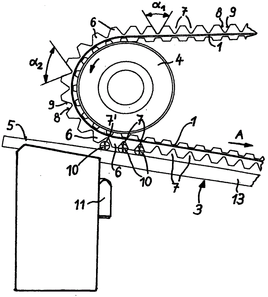 Conveying device for conveying isolated long workpieces