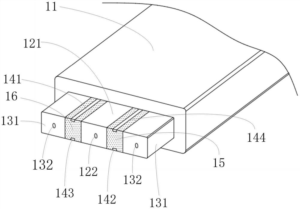 Photoelectric transmission interface and corresponding photoelectric transmission line and photoelectric bayonet socket