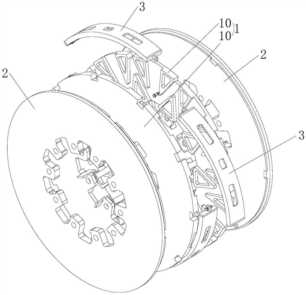 Outer hoop locking type anti-warping brake disc