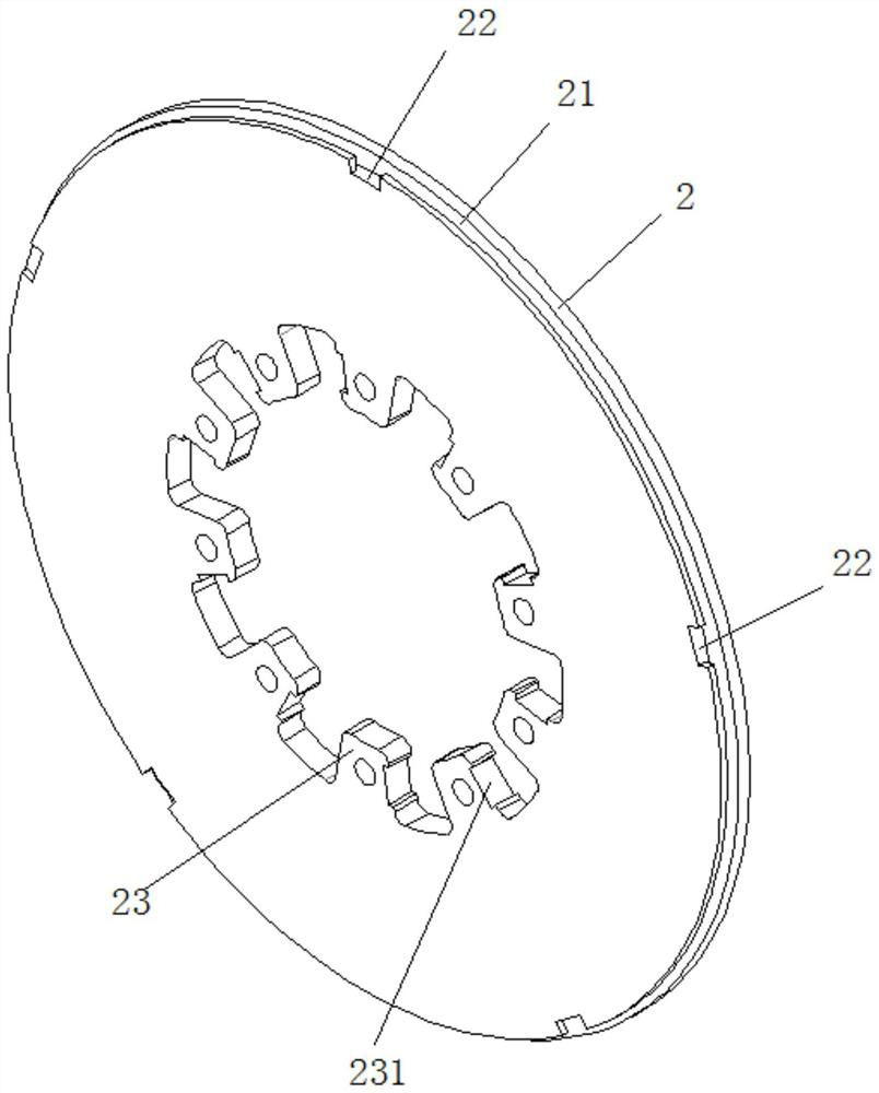 Outer hoop locking type anti-warping brake disc